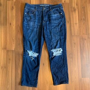 American Eagle Tomgirl Ripped Jeans, 14